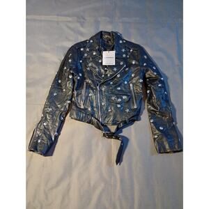 Glamorous Leather Like Jacket Women's Size XS